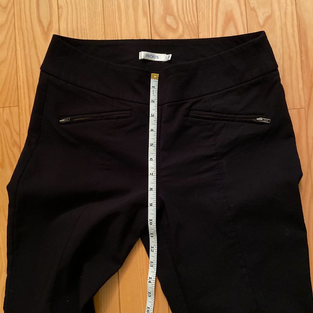 Ricki's Microtwill Slim Leg Black Pants Size 10 - Picture 10 of 11